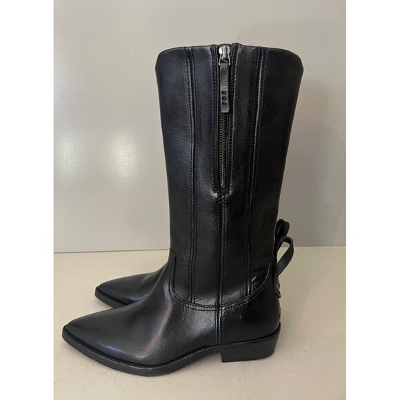 Free People $398 We The Free Allistar Pointed Boots Size 6 in Black Leather - Picture 7 of 11